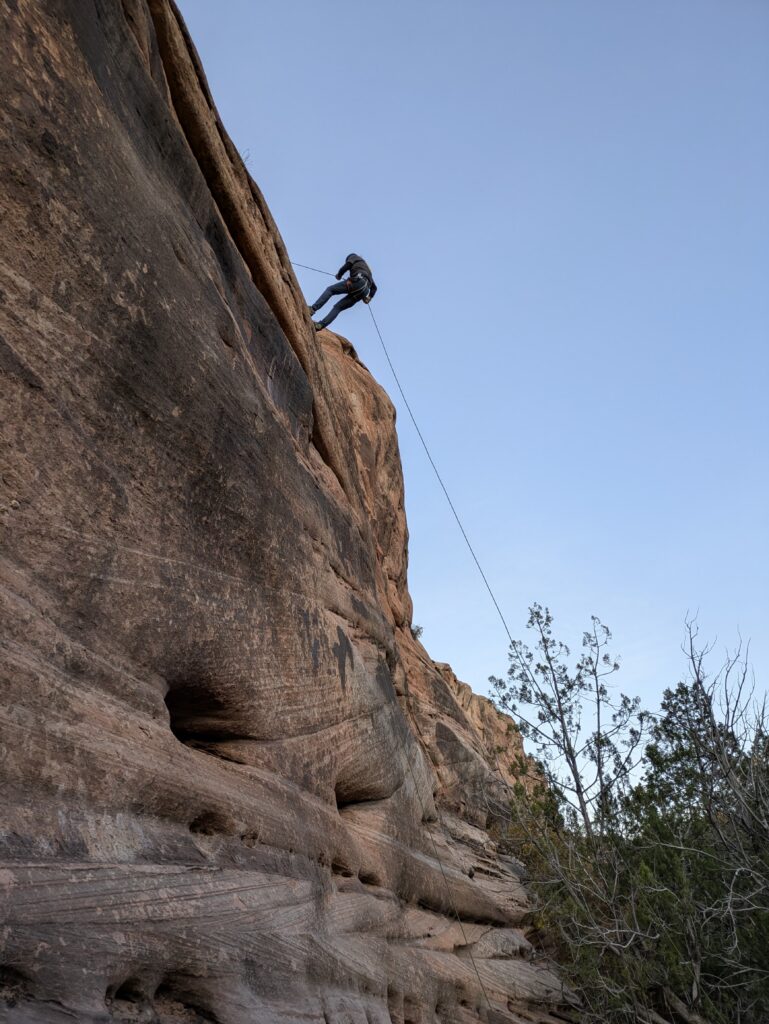 Rappelling in Kanab