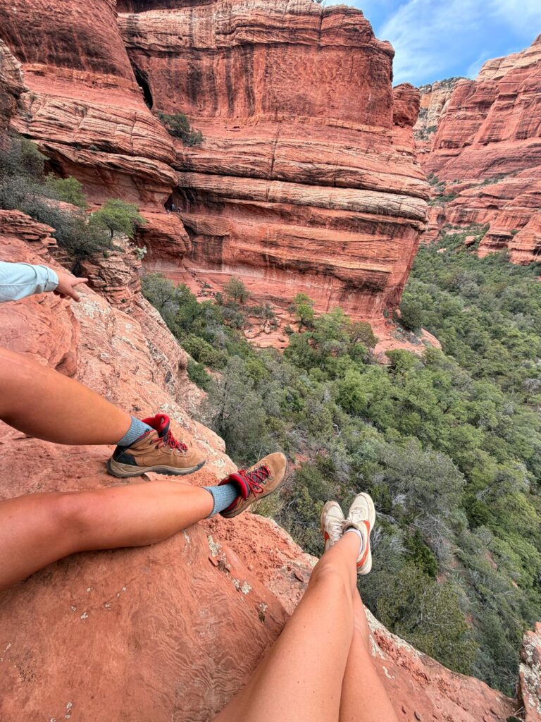 Sitting near the Subway in Sedona