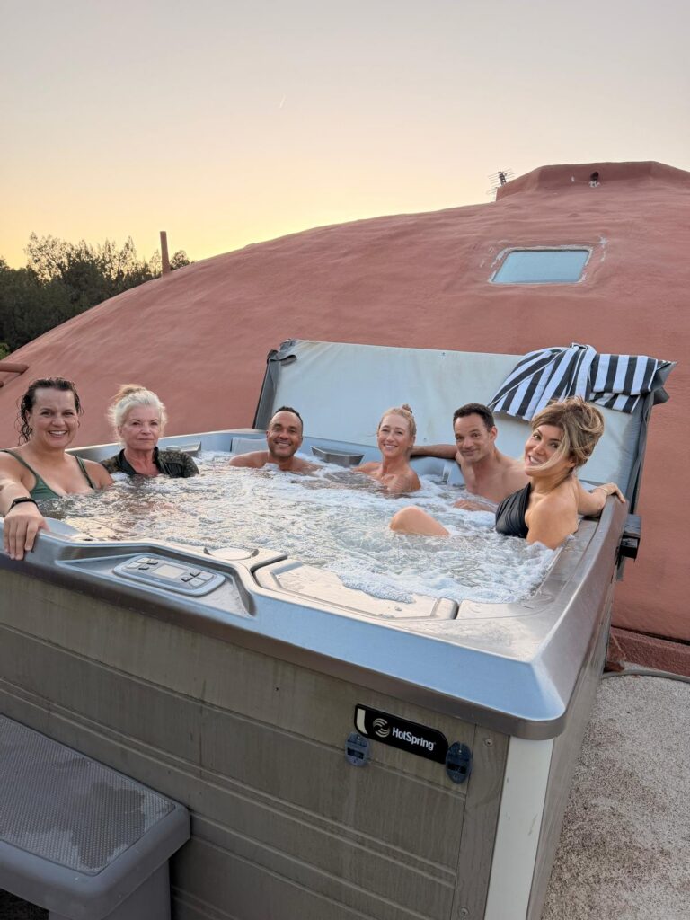 Hot tub at the Dome