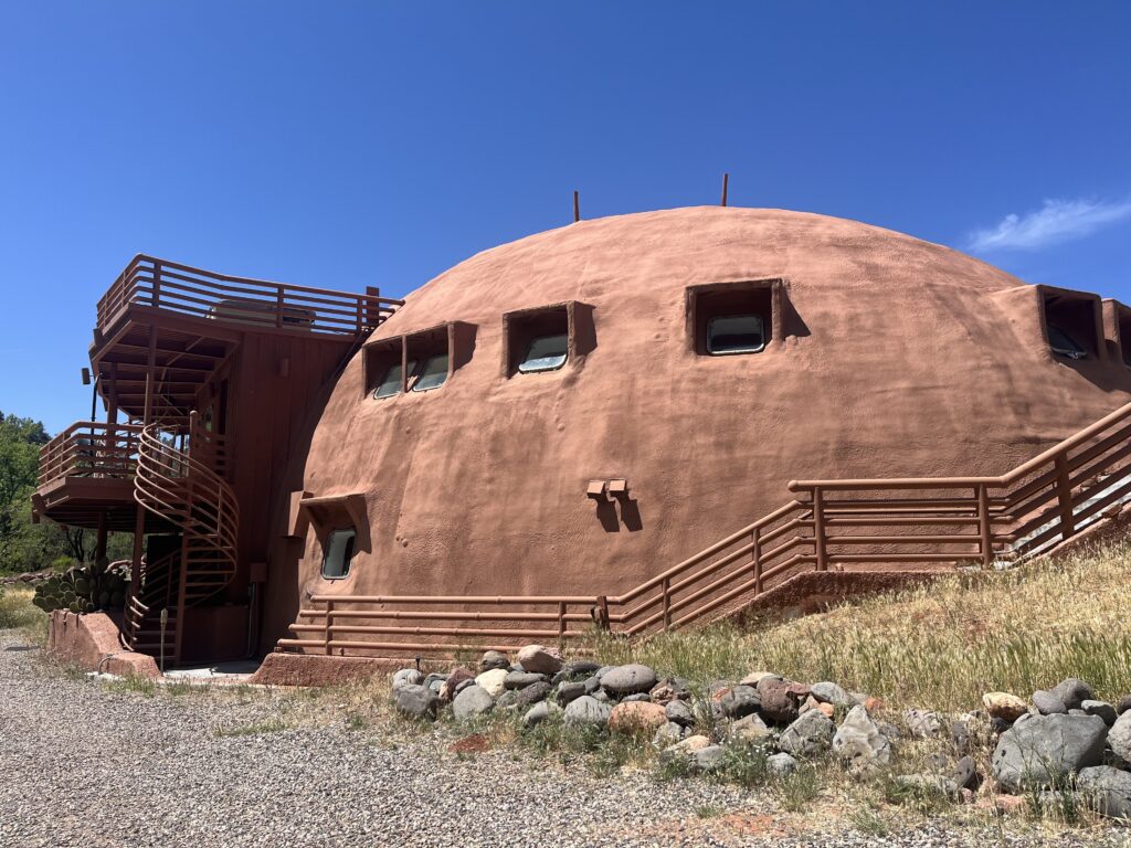 Arriving at the Uzu Dome in Sedona